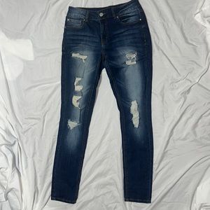 Refuge low rise ripped jeans